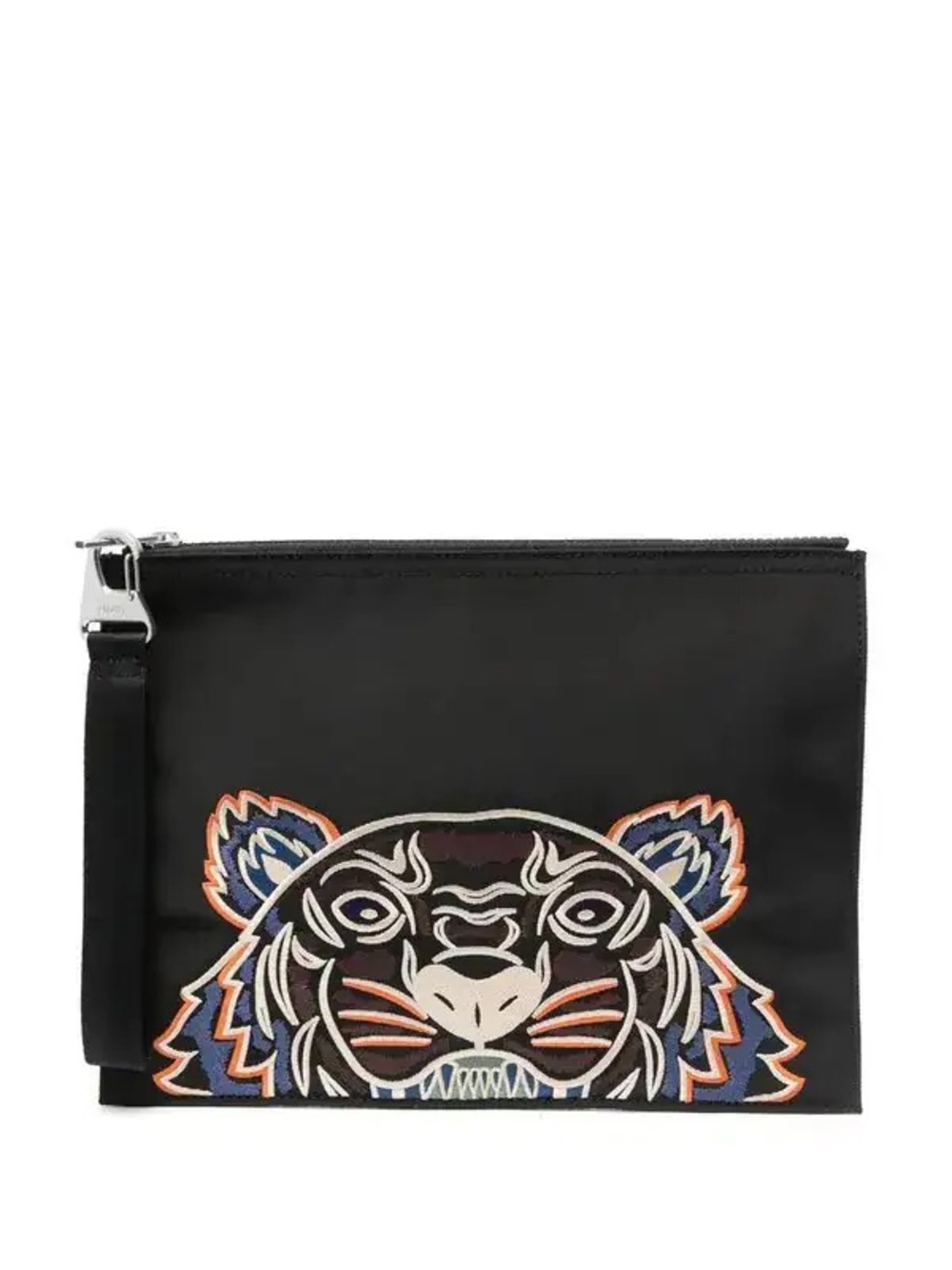 Kenzo Embroidered-Tiger Clutch Bag